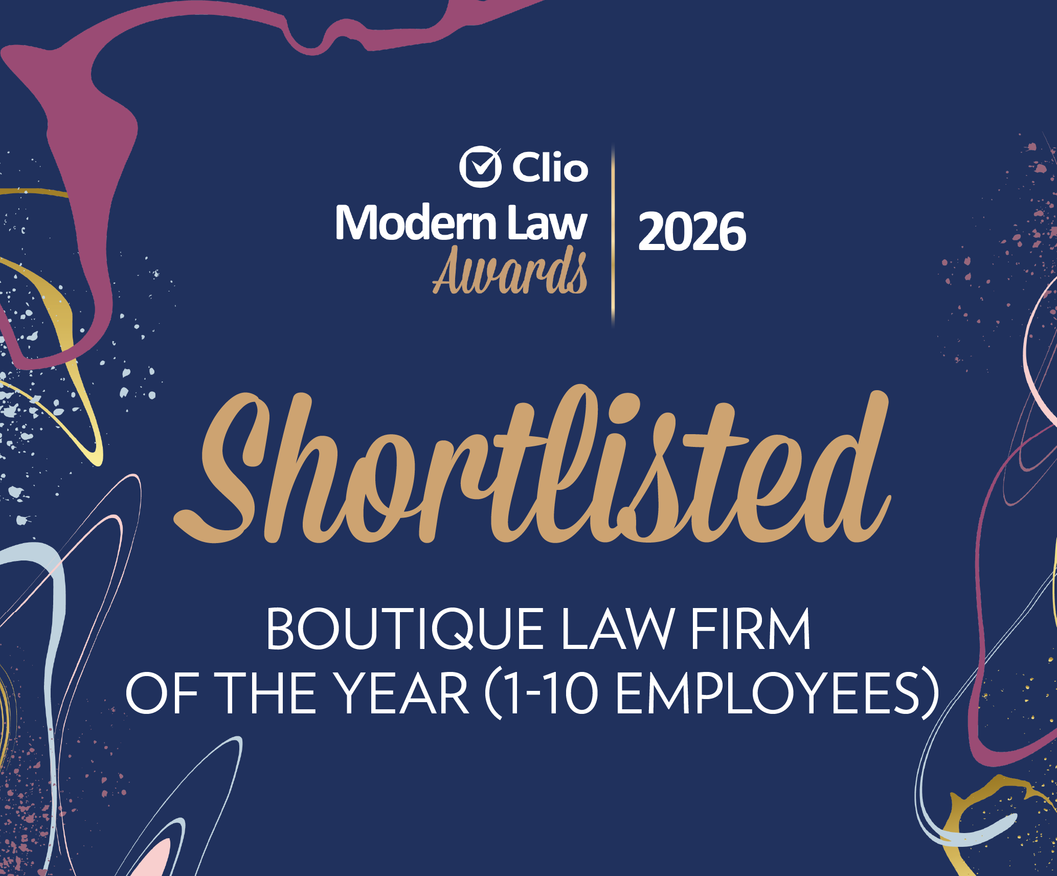 MLA2026 shortlisted boutique law firm of the year (1-10)
