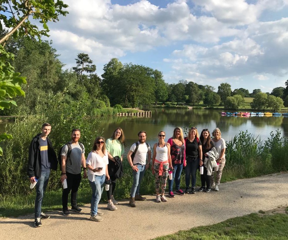 Team Law 365 team at Dunorlan Park Lake trimmed