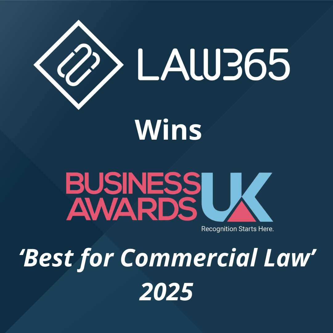 UK Business Awards Best for Commercial Law 